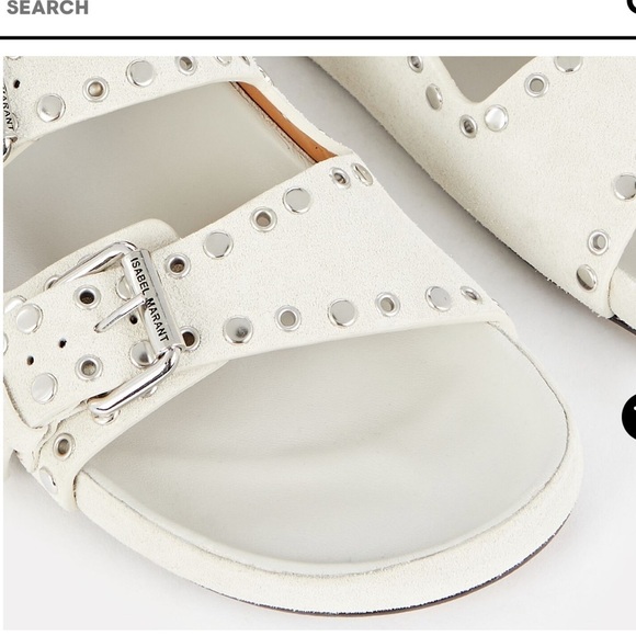 - - Isabel Marant Lenyo Studded Suede Sandals - Picture 5 of 12